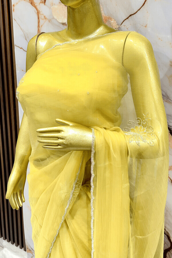 Chiffon bharat zari Sarees